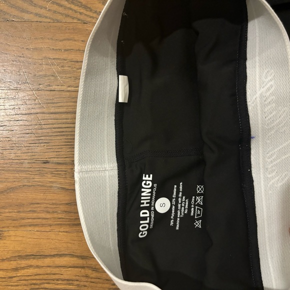 Gold Hinge Black Pleated Athletic Skirt - Picture 3 of 6